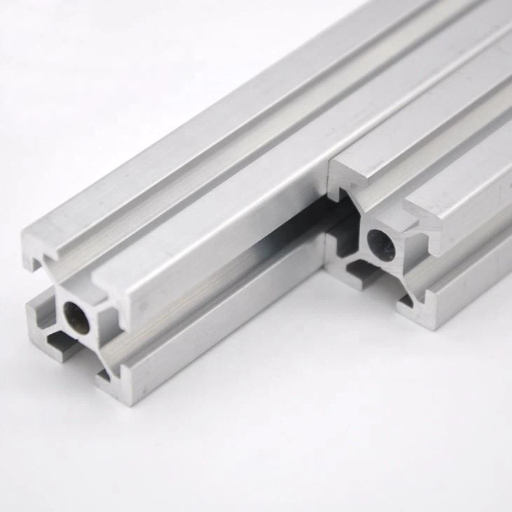 Extrusion Aluminum Grooved Tube Channel Track For T Slot Rail Line Profiles